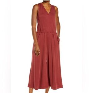 Sweaty Betty Cruise Wide Leg Sleeveless Jumpsuit Falu Red